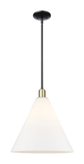 Arcadia One Light Mini Pendant in Black Antique Brass (405|7161SBABGBC161)