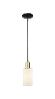 Arcadia One Light Mini Pendant in Black Antique Brass (405|7161SBABG801)