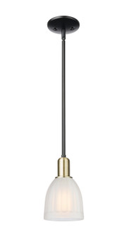 Arcadia One Light Mini Pendant in Black Antique Brass (405|7161SBABG441)