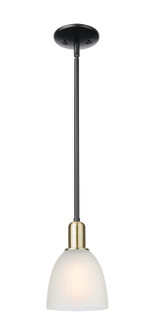 Arcadia One Light Mini Pendant in Black Antique Brass (405|7161SBABG381)