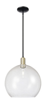 Arcadia One Light Mini Pendant in Black Antique Brass (405|7161SBABG12414)