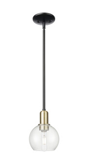 Arcadia One Light Mini Pendant in Black Antique Brass (405|7161SBABG1226)