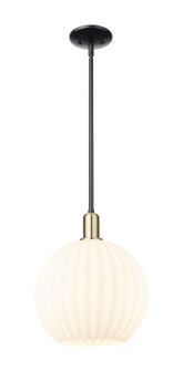 Arcadia One Light Mini Pendant in Black Antique Brass (405|7161SBABG121712WV)