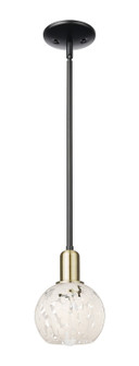 Arcadia One Light Mini Pendant in Black Antique Brass (405|7161SBABG12166WM)