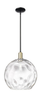 Arcadia One Light Mini Pendant in Black Antique Brass (405|7161SBABG121514)