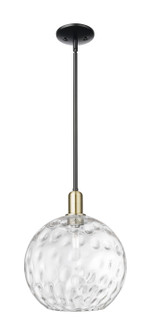 Arcadia One Light Mini Pendant in Black Antique Brass (405|7161SBABG121512)