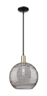 Arcadia One Light Mini Pendant in Black Antique Brass (405|7161SBABG121312SM)
