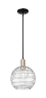 Arcadia One Light Mini Pendant in Black Antique Brass (405|7161SBABG121310CL)