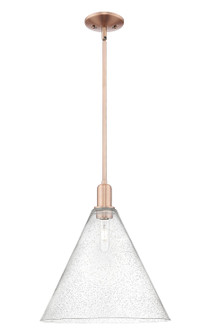 Arcadia One Light Mini Pendant in Antique Copper (405|7161SACGBC164)