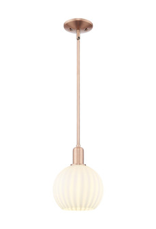 Arcadia One Light Mini Pendant in Antique Copper (405|7161SACG12178WV)