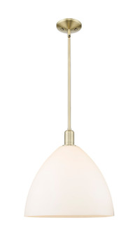 Arcadia One Light Mini Pendant in Antique Brass (405|7161SABGBD161)