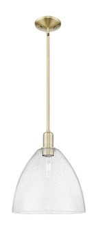 Arcadia One Light Mini Pendant in Antique Brass (405|7161SABGBD124)