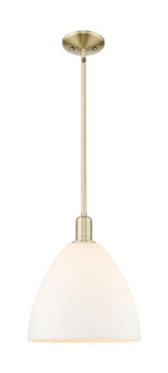 Arcadia One Light Mini Pendant in Antique Brass (405|7161SABGBD121)