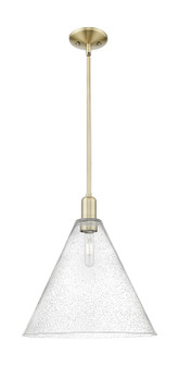 Arcadia One Light Mini Pendant in Antique Brass (405|7161SABGBC164)