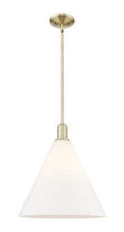Arcadia One Light Mini Pendant in Antique Brass (405|7161SABGBC161)