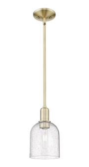 Arcadia One Light Mini Pendant in Antique Brass (405|7161SABG5586SDY)