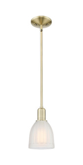 Arcadia One Light Mini Pendant in Antique Brass (405|7161SABG441)