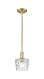 Arcadia One Light Mini Pendant in Antique Brass (405|7161SABG402)
