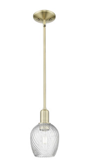 Arcadia One Light Mini Pendant in Antique Brass (405|7161SABG292)