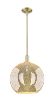 Arcadia One Light Mini Pendant in Antique Brass (405|7161SABG12812)