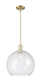 Arcadia One Light Mini Pendant in Antique Brass (405|7161SABG12414)
