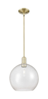 Arcadia One Light Mini Pendant in Antique Brass (405|7161SABG12412)