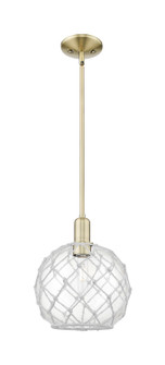 Arcadia One Light Mini Pendant in Antique Brass (405|7161SABG12210RW)