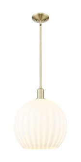Arcadia One Light Mini Pendant in Antique Brass (405|7161SABG121714WV)
