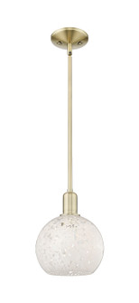 Arcadia One Light Mini Pendant in Antique Brass (405|7161SABG12168WM)