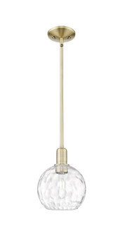 Arcadia One Light Mini Pendant in Antique Brass (405|7161SABG12158)