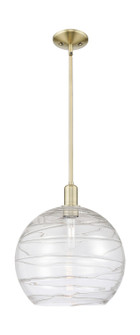 Arcadia One Light Mini Pendant in Antique Brass (405|7161SABG121314CL)