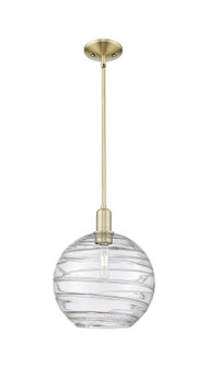 Arcadia One Light Mini Pendant in Antique Brass (405|7161SABG121312CL)