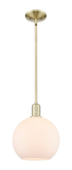 Arcadia One Light Mini Pendant in Antique Brass (405|7161SABG12110)