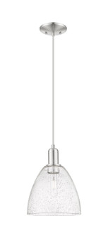 Arcadia One Light Mini Pendant in Brushed Satin Nickel (405|7161PSNGBD94)