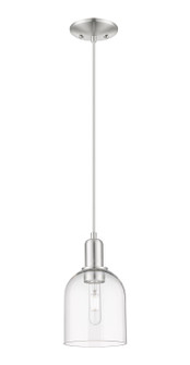 Arcadia One Light Mini Pendant in Brushed Satin Nickel (405|7161PSNG5586CL)