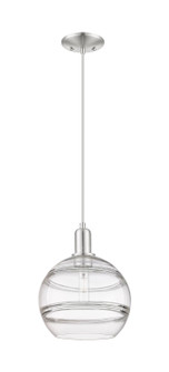 Arcadia One Light Mini Pendant in Brushed Satin Nickel (405|7161PSNG55610CL)