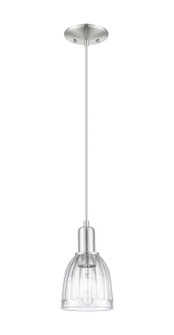 Arcadia One Light Mini Pendant in Brushed Satin Nickel (405|7161PSNG442)