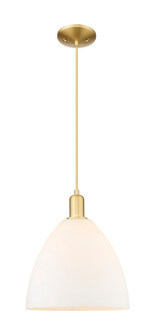 Arcadia One Light Mini Pendant in Satin Gold (405|7161PSGGBD121)