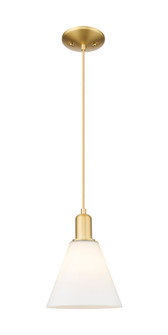 Arcadia One Light Mini Pendant in Satin Gold (405|7161PSGGBC81)