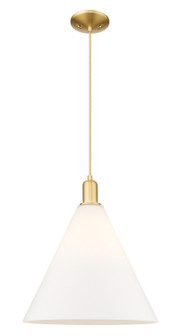 Arcadia One Light Mini Pendant in Satin Gold (405|7161PSGGBC161)
