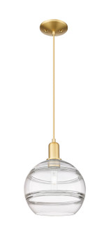 Arcadia One Light Mini Pendant in Satin Gold (405|7161PSGG55610CL)