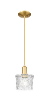 Arcadia One Light Mini Pendant in Satin Gold (405|7161PSGG402)