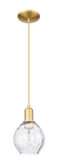 Arcadia One Light Mini Pendant in Satin Gold (405|7161PSGG362)