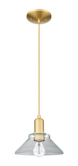 Arcadia One Light Mini Pendant in Satin Gold (405|7161PSGG132)