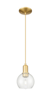 Arcadia One Light Mini Pendant in Satin Gold (405|7161PSGG1226)