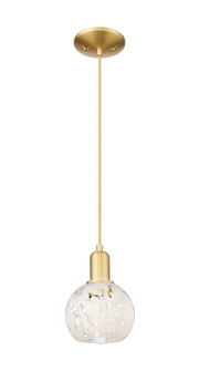 Arcadia One Light Mini Pendant in Satin Gold (405|7161PSGG12166WM)