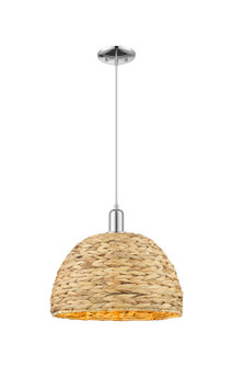 Arcadia One Light Mini Pendant in Polished Chrome (405|7161PPCRBD16NAT)