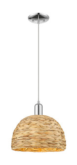 Arcadia One Light Mini Pendant in Polished Chrome (405|7161PPCRBD12NAT)
