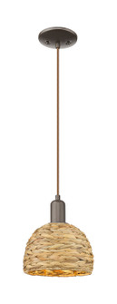 Arcadia One Light Mini Pendant in Oil Rubbed Bronze (405|7161POBRBD8NAT)