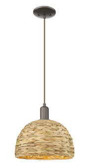Arcadia One Light Mini Pendant in Oil Rubbed Bronze (405|7161POBRBD12NAT)